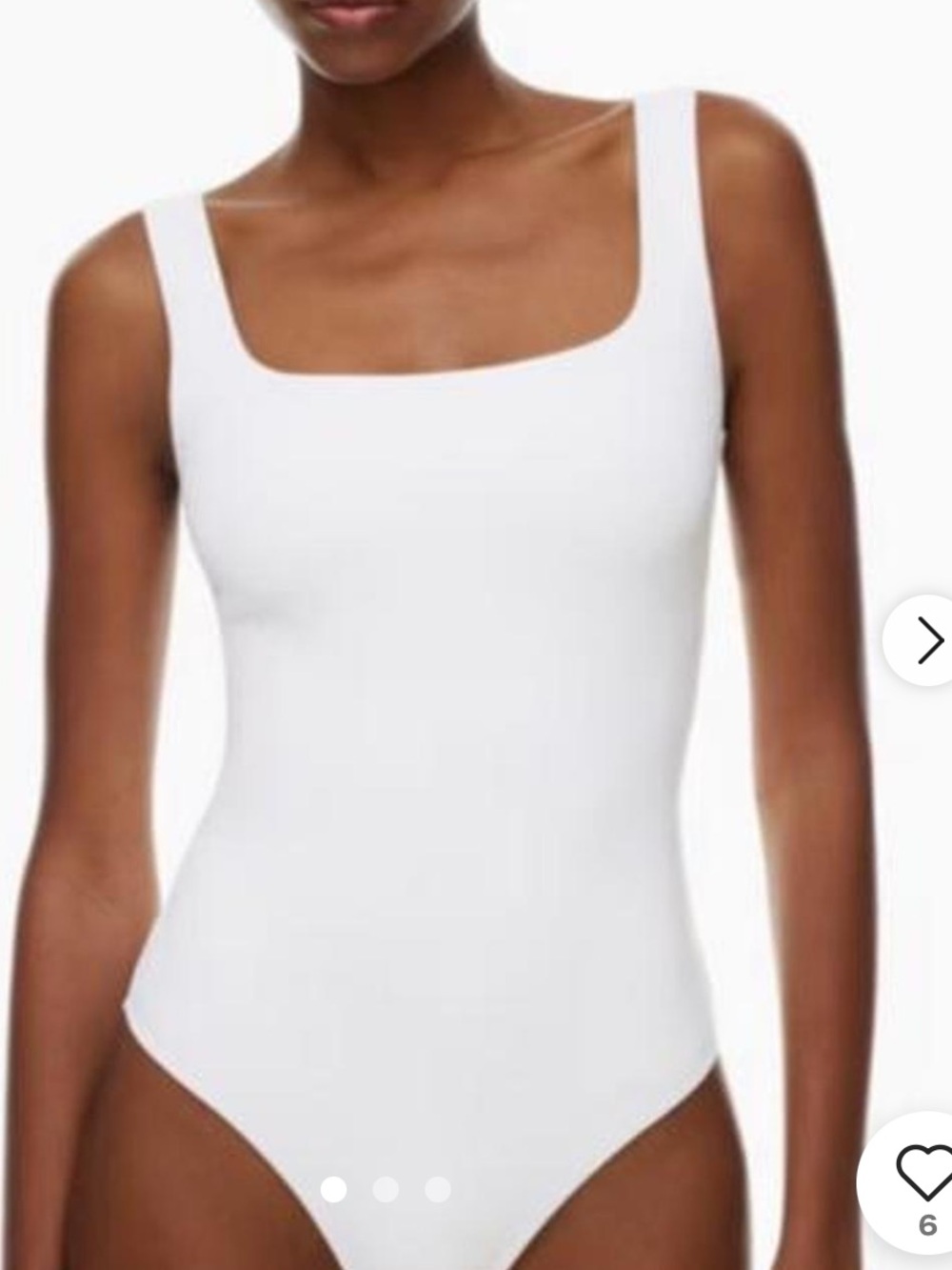 Aritzia Babaton White Bodysuit Med